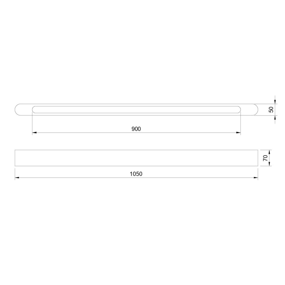 Guide B50 Reverse Light Pendelleuchte - WOOD LINEAR L1050 B50 - Lightguide