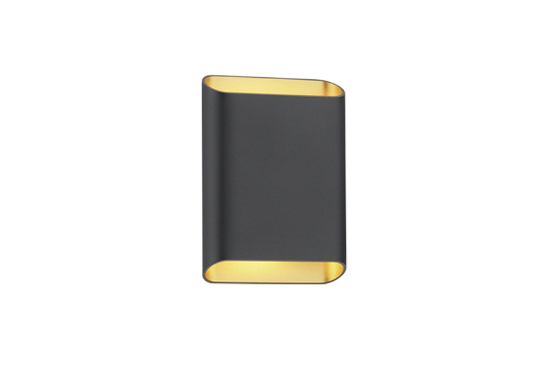 Wandleuchte Toco in schwarz-gold