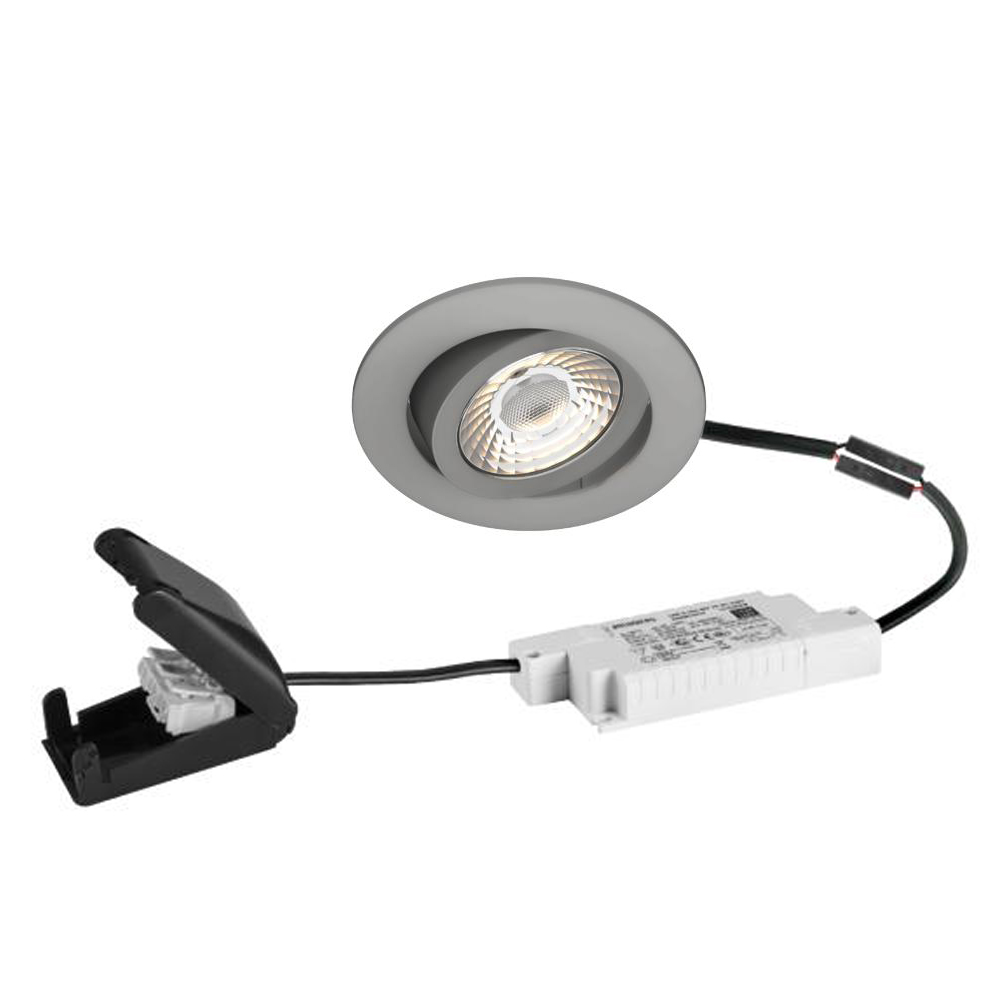 Nivalis Einbauleuchte nickel matt