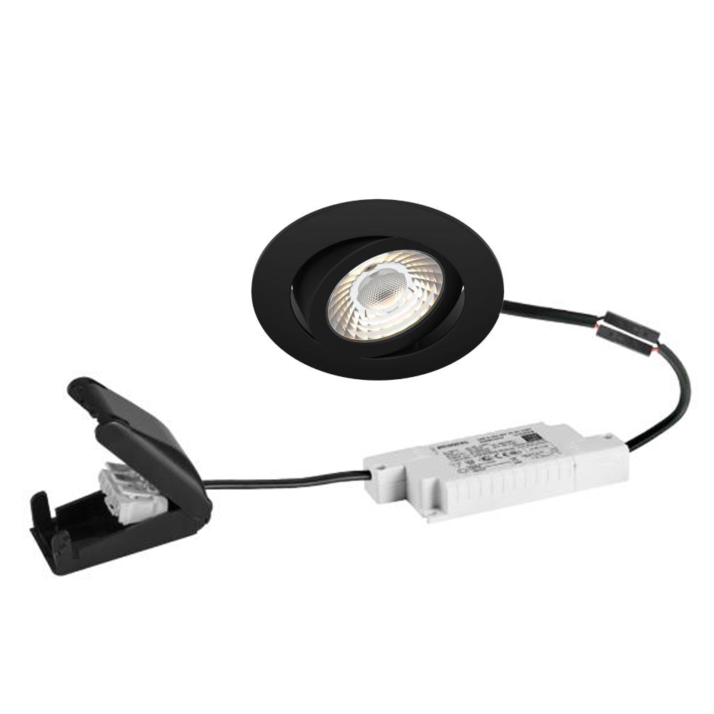 Nivalis Einbauleuchte schwarz