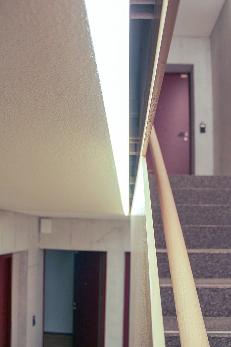 Treppenhausbeleuchtung mit Profilleuchten
