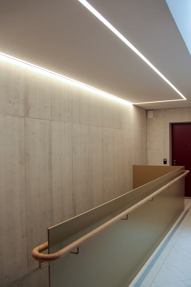Treppenhausbeleuchtung mit Profilleuchten