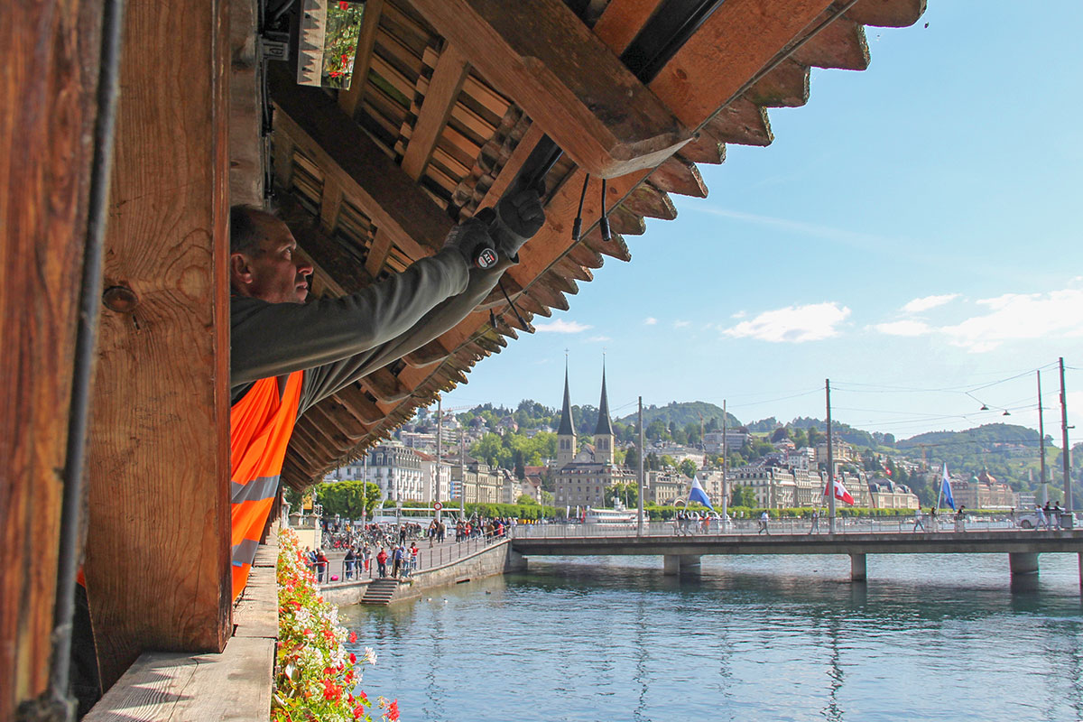 Montage Kapellbrücke
