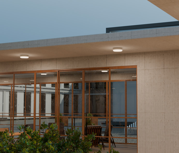 Lunico unter dem Vordach