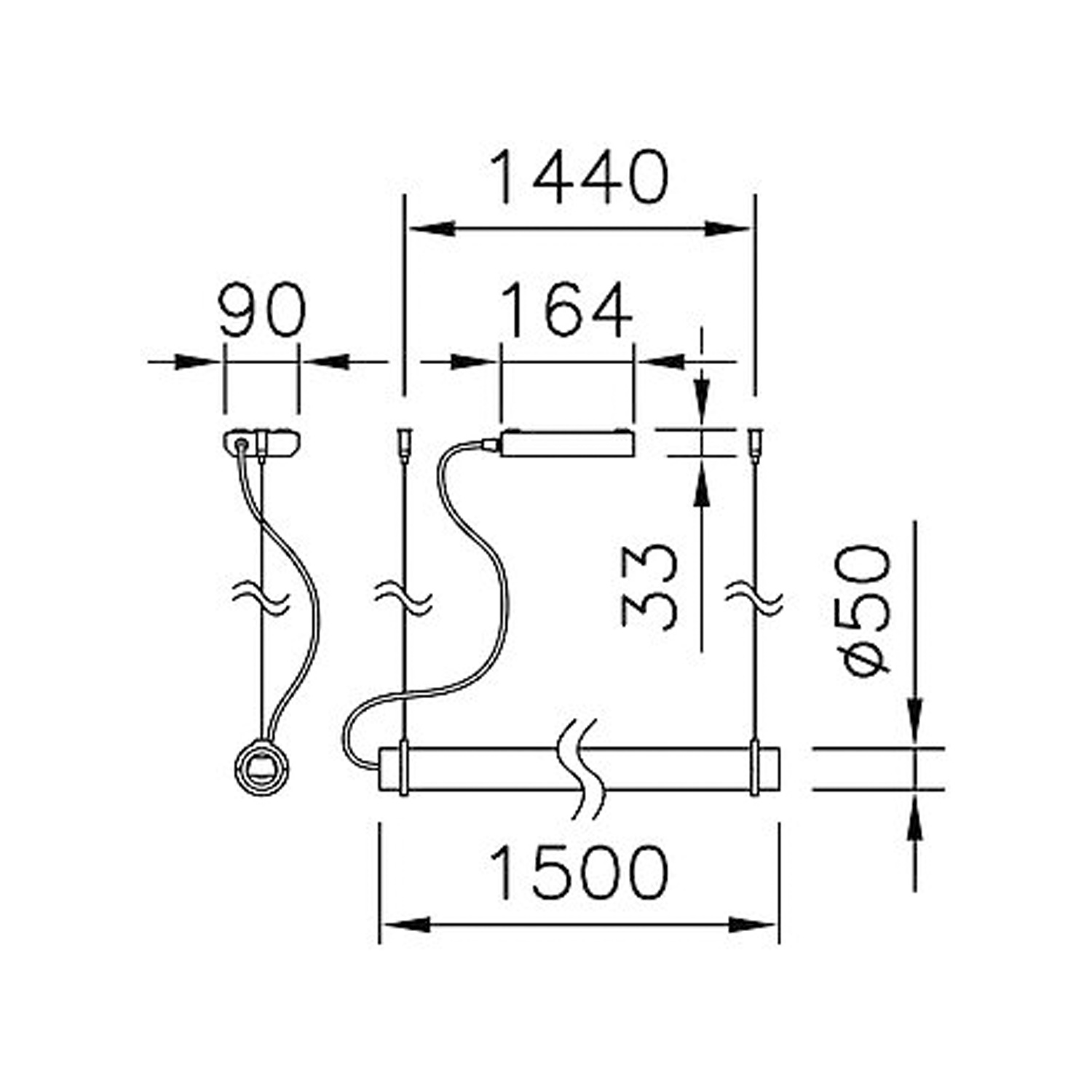 Salt Pendelleuchte Masse