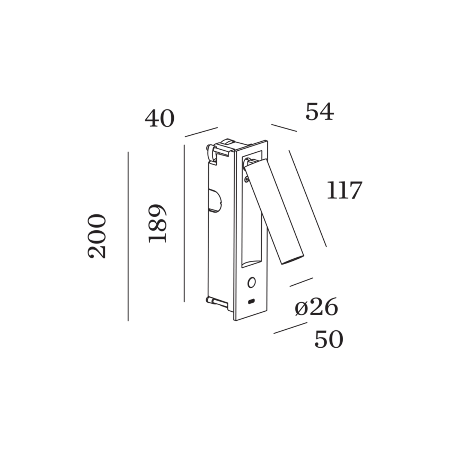 Match Snooze Wandleuchte Masse