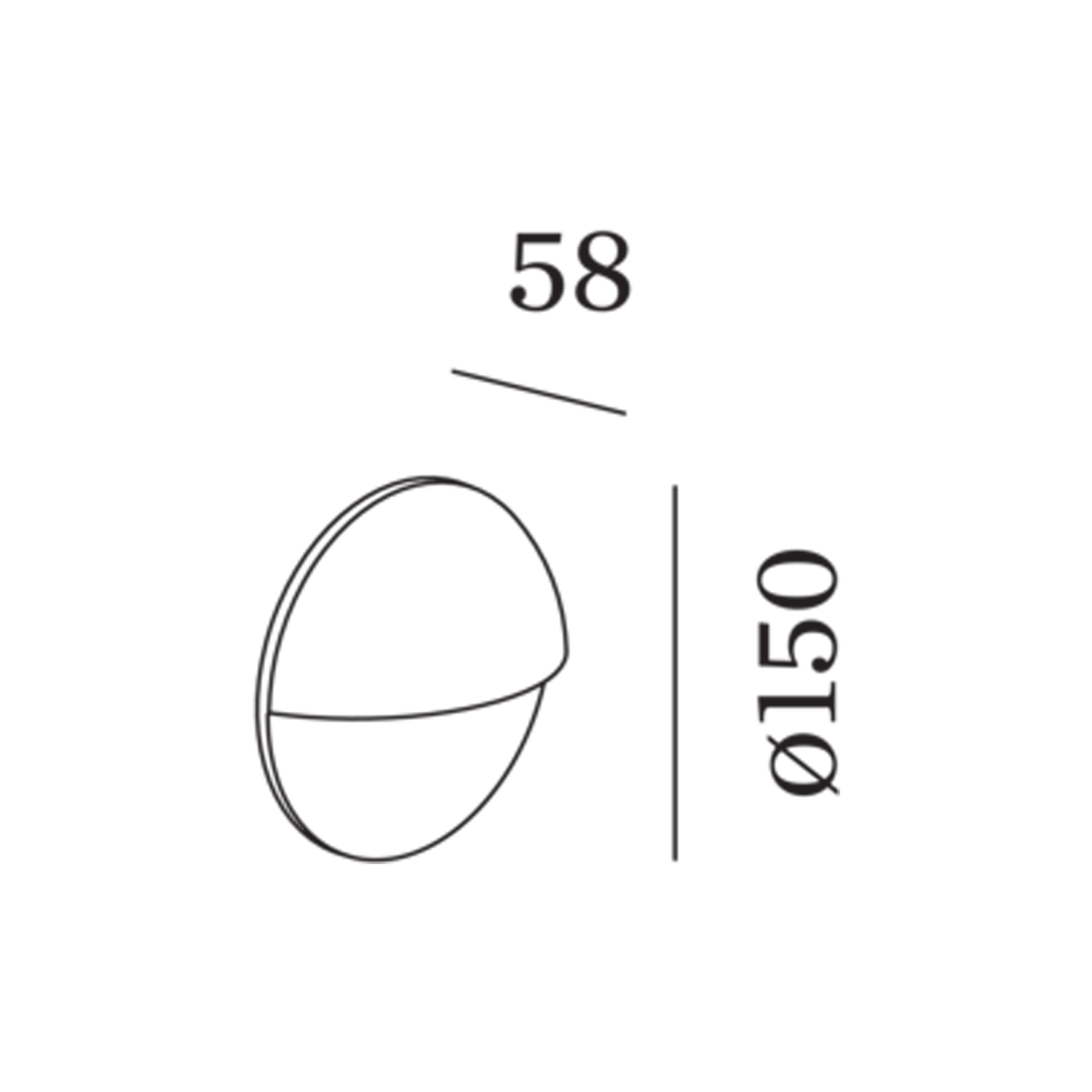 Pavio Wandleuchte Masse