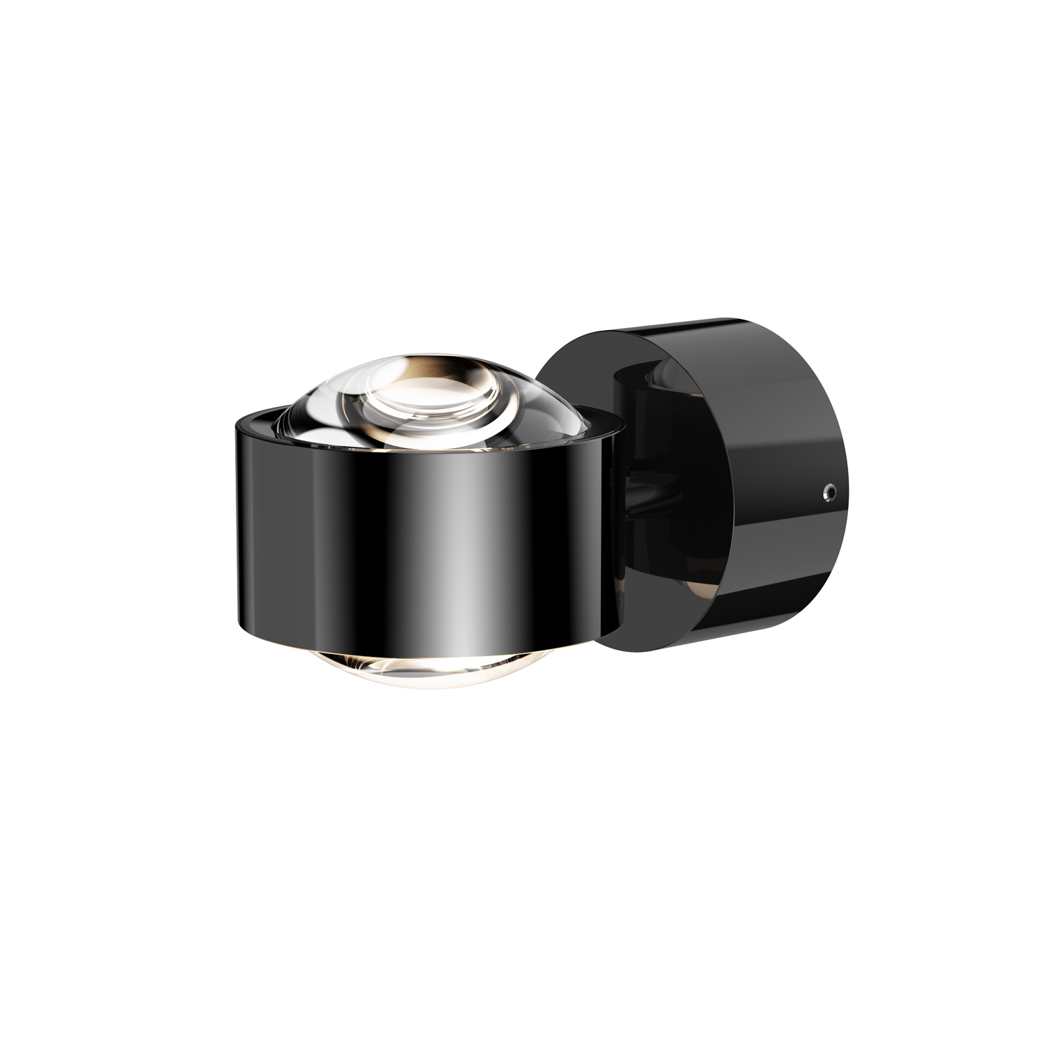 Wandleuchte Spin in chrom schwarz