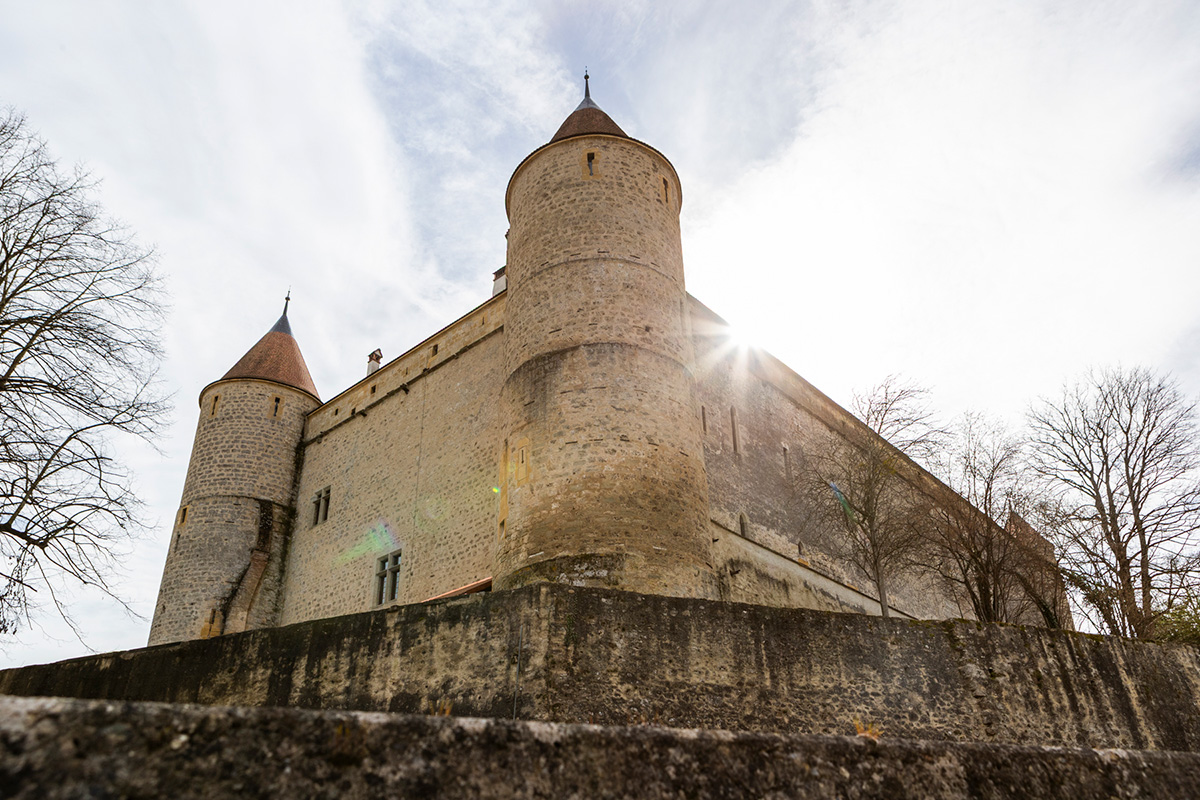Schloss Grandson Aussenansicht